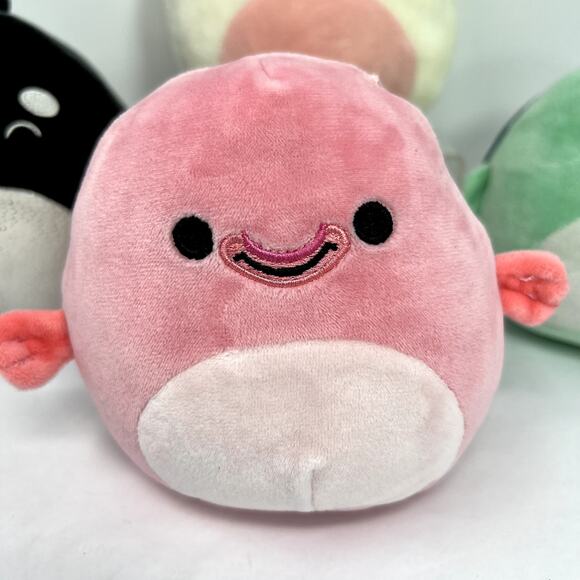 Lot of 4 Squishmallow Plush Stuffed Animal Dog Sea Turtle fish The Orca Whale - Picture 10 of 16